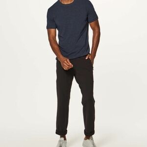 Lululemon Discipline Pant Mens L Black Drawstring Sweatpants Zip Pocket Straight